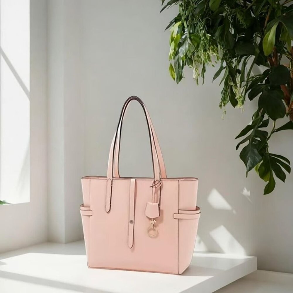 Radley London Leather Tote Bag With Structured Design & Dual Top Handles (Melon) - Picture 2 of 11